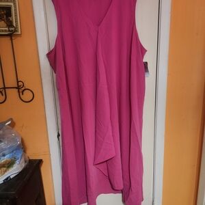 Size 5X 34/36 Catherines Vibrant Pink Dress